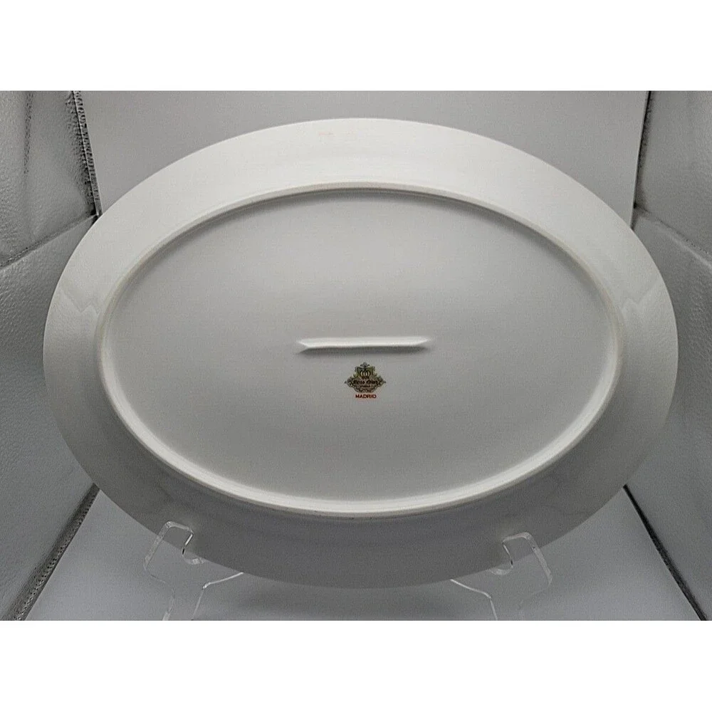 Vtg Meito China Japan Madrid Oval Serving Platter 14